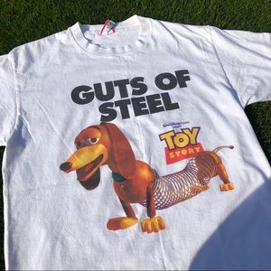 RARE Vintage 96’Toy Story Guts Of Steel Slinky Tee